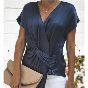 NWT Vici Navy twist top